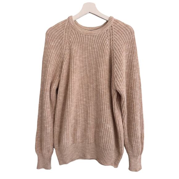 Vintage LL Bean Sweater Cotton Knit Pullover Small Fishermancore Coastal Grandma - Picture 1 of 5